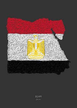 EGYPT CAIRO WORLD CUP FLAG