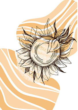 Sunflower Geometric flower