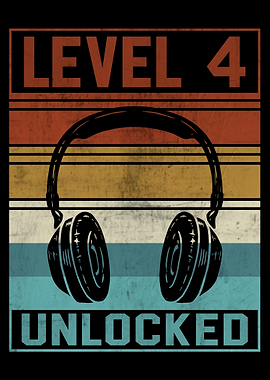 Gamer Boy 4th Birthday