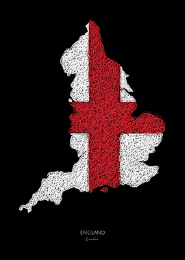 ENGLAND UNITED KINGDOM MAP
