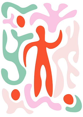 Abstract object and flower