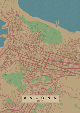 Ancona Italy City Map