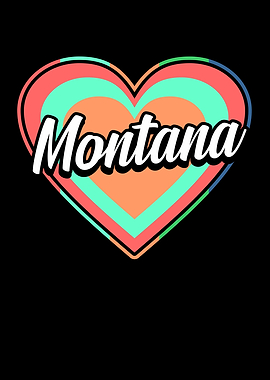 Montana Colorful Heart