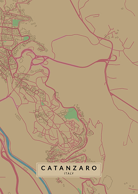 Catanzaro Italy City Map