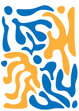 Abstract blue and yellow