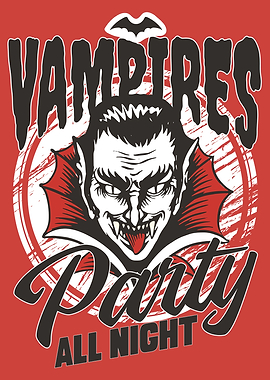 Vampires party mug design