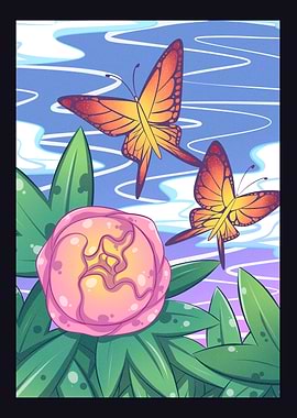Peony Butterflies