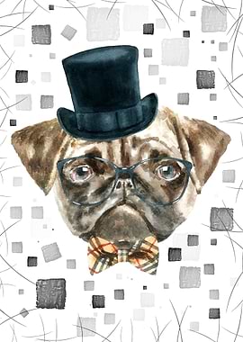 PUG DOG PORTRAIT