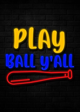 Baseball Neon Led