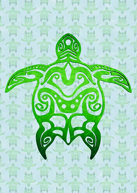 Tribal Sea Turtle Honu