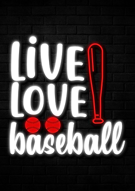 Baseball Neon Led