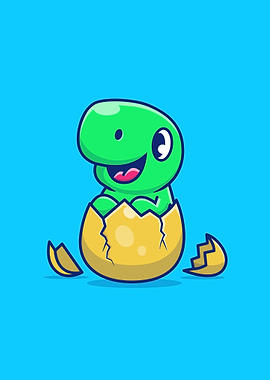 dinosaur on crack egg