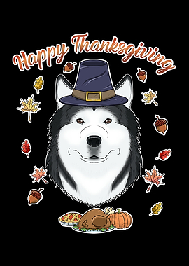 Happy Thanksgiving Husky