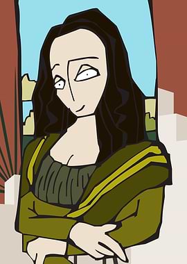 Mona Lisa illustration