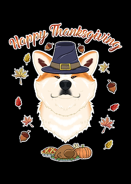 Thanksgiving Akita Inu