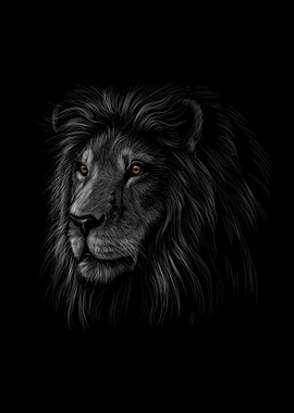 Portrait of a lion