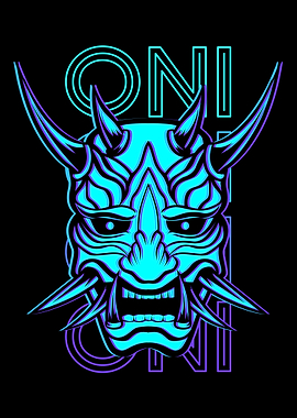 Oni Mask Japanese Yoaki