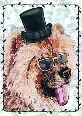 DOG CHOW CHOW PORTRAIT