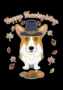 Thanksgiving Welsh Corgi