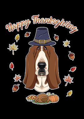 Thanksgiving Basset Hound