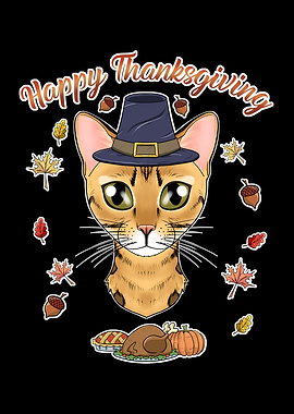 Bengal Cat Thanksgiving