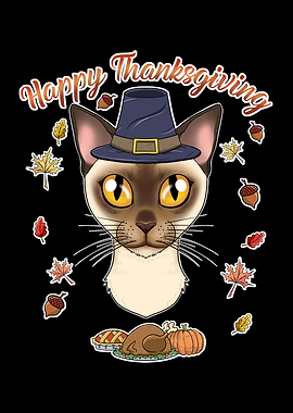 Burmese Cat Thanksgiving