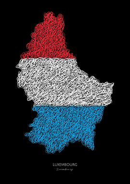 LUXEMBOURG SCRIBBLE ART