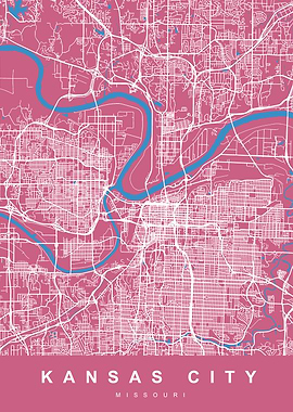 KANSAS CITY Map MISSOURI
