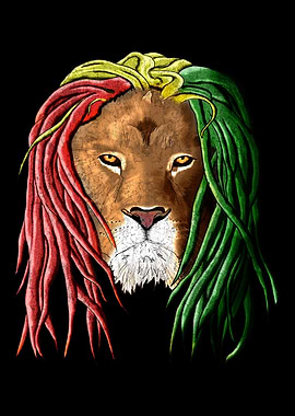 Rastafari Jamaican Lion