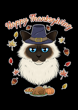 Birman Cat Thanksgiving