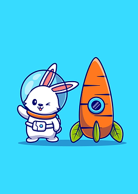 rabbit astronaut