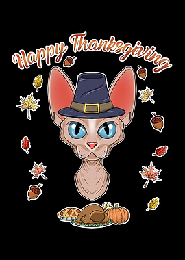 Sphynx Cat Thanksgiving