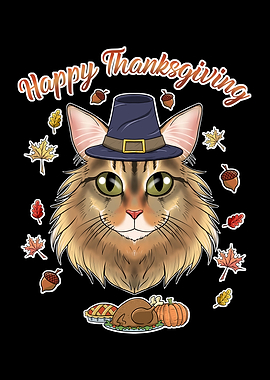 Siberian Cat Thanksgiving