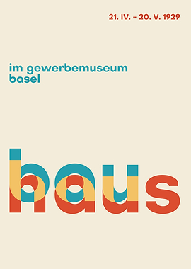 Typographic Bauhaus Poster