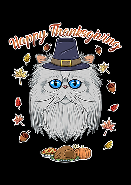 Persian Cat Thanksgiving