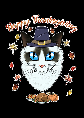 Ragdoll Cat Thanksgiving