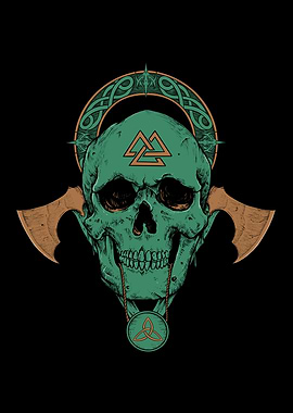 Nordic Skull Viking Pagan
