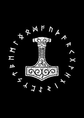 Viking Thor Mjolnir Runes
