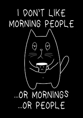 People Moody Tired Cat