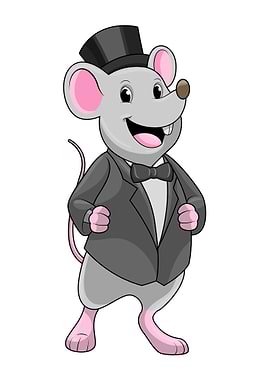 Mouse Groom Hat Wedding