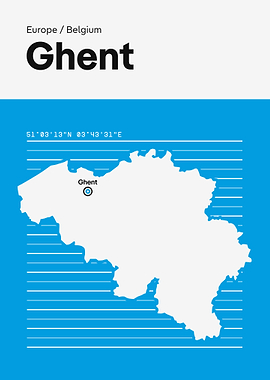 Ghent Belgium Map
