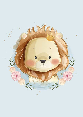 Cute Lion Portrait
