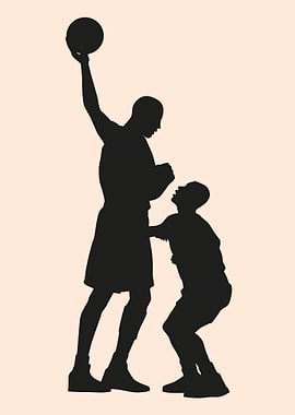 silhouettes basketball