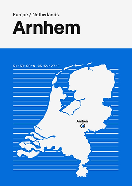 Arnhem The Netherlands Map