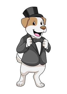 Dog Groom Hat Wedding