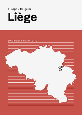 Liege Belgium Map