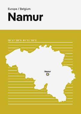 Namur Belgium Map