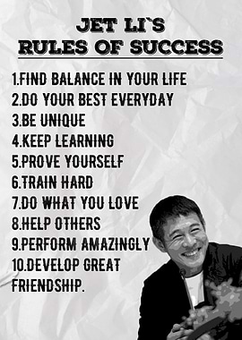 Jet Li Success Quote