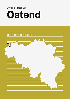 Ostend Belgium Map