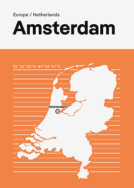 Amsterdam Netherlands Map